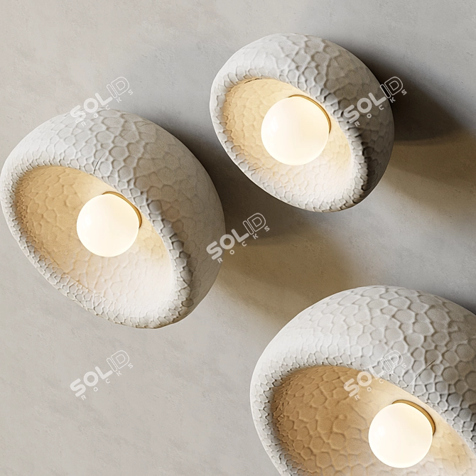 Sleek SONIAH Medium Sconce 3D model image 4