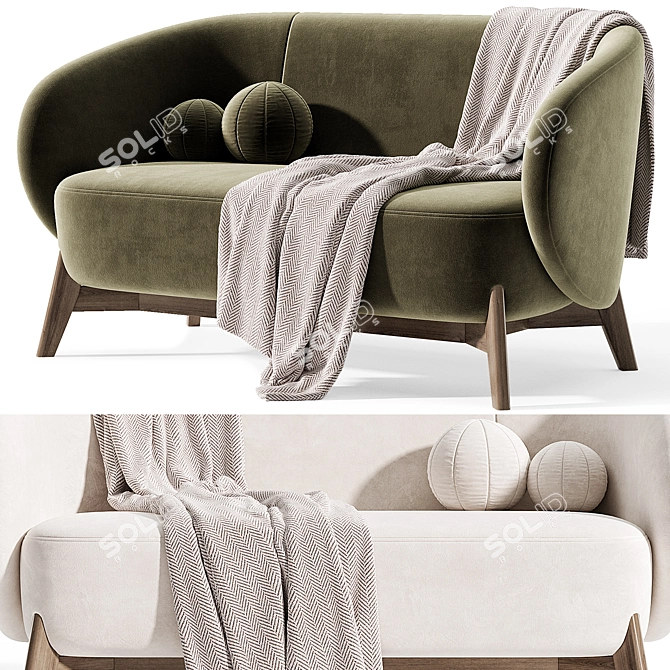 Modern Tilar Sofa by Divan 3D model image 3