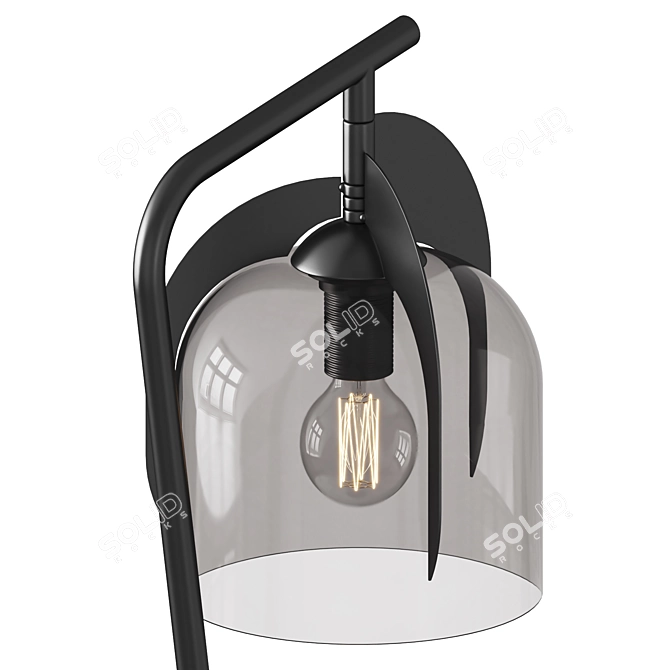 Scandinavian Design White Wood Table 3D model image 2