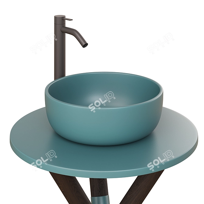 Scarabeo Ceramica Cross Basin 3D model image 2