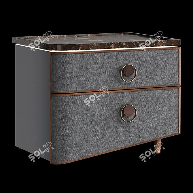 Polo Nightstand by Vivense 3D model image 2