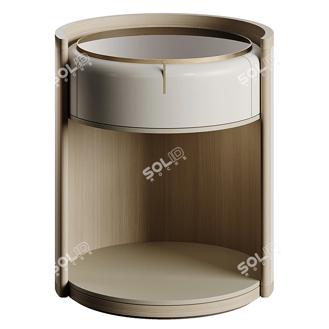 Modern Elegant Arles Bedside Table 3D model image 4