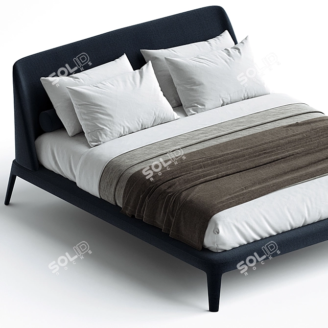 Elegant Poliform Kelly Chair Icon 3D model image 2