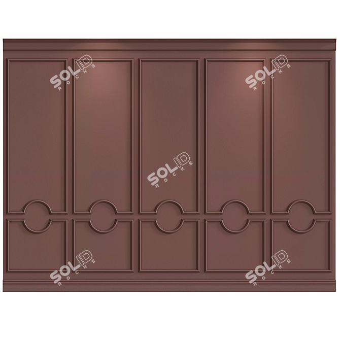 Decorative Plaster with Molding #017 3D model image 2