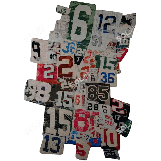 Contemporary Art Rug by Richard Prince 3D model image 1