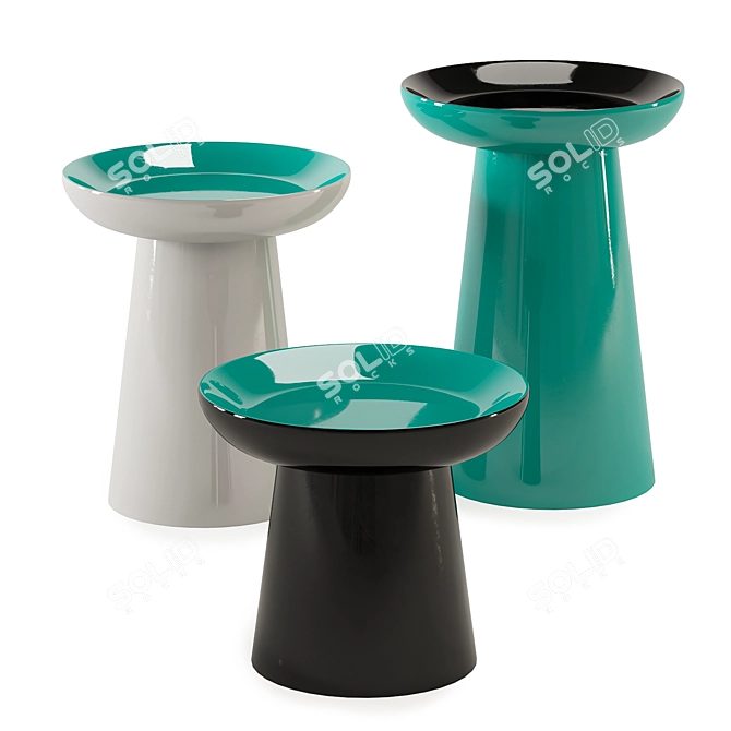 Fungo Coffee Table Set: Versatile, Stylish 3D model image 1