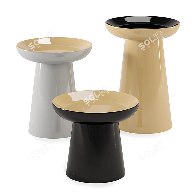 Fungo Coffee Table Set: Versatile, Stylish 3D model image 2