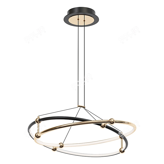 Elegant LED Pendant Light Diana 3D model image 1