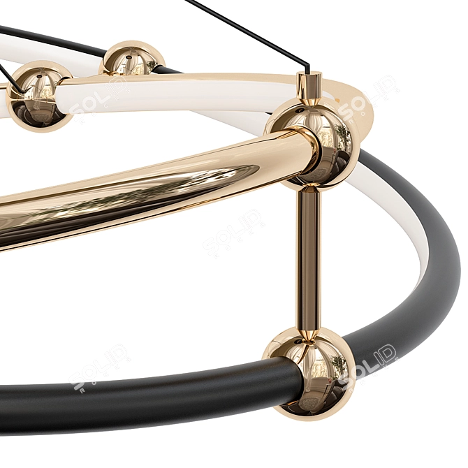 Elegant LED Pendant Light Diana 3D model image 3