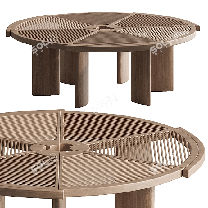 Sleek Rio Coffee Table 3D model image 2