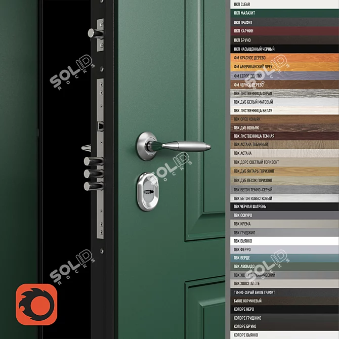 Snegir PRO: Cold-Resistant Outdoor Door 3D model image 2