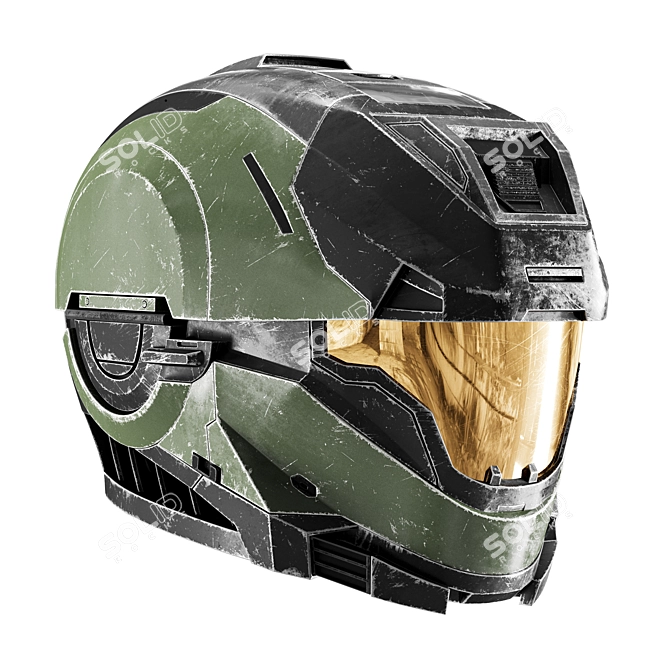 Spartan Halo Helmet Replica Offering 3D model image 1