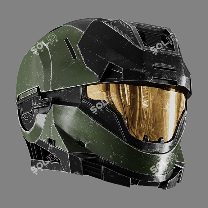 Spartan Halo Helmet Replica Offering 3D model image 4