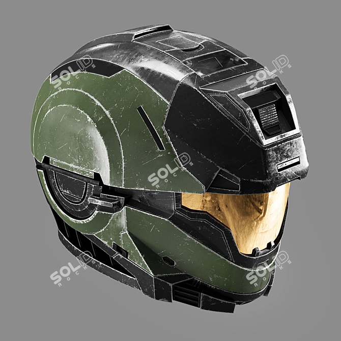 Spartan Halo Helmet Replica Offering 3D model image 5