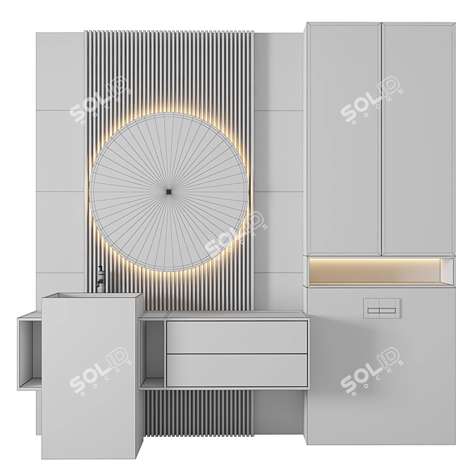 Luxury Bathroom 401 3D Model 3D model image 2