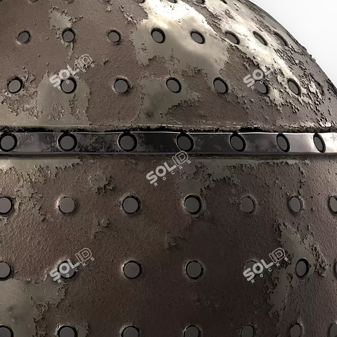 PBR Metal Panels 4K Textures 3D model image 3