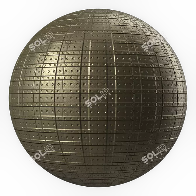 Seamless Metal Panels: PBR 4K 3D model image 5