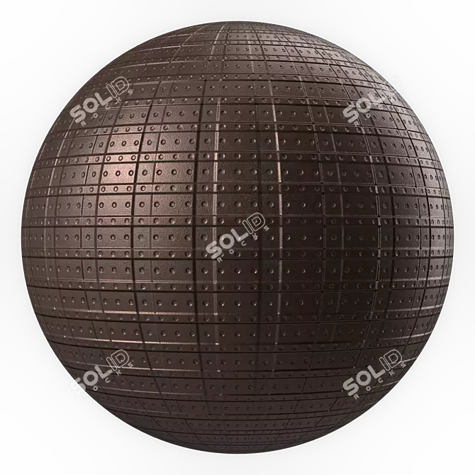 Seamless Metal Panels: PBR 4K 3D model image 7