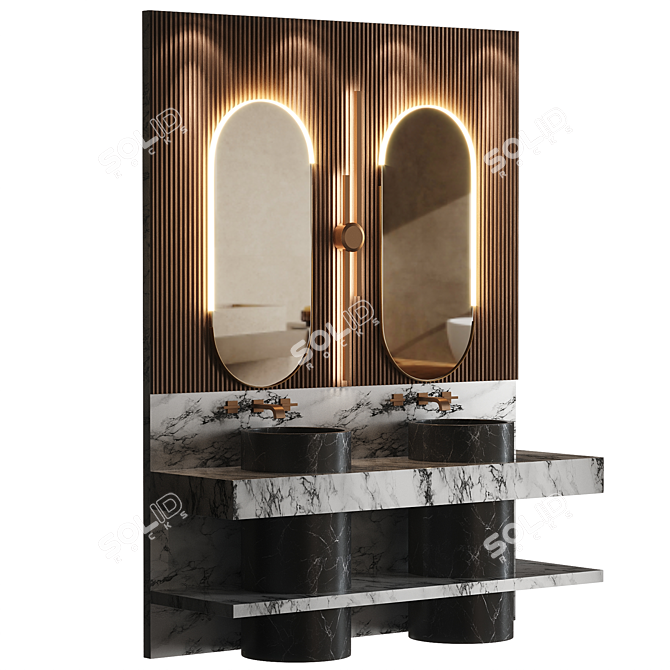 Modern Bathroom 2014 Set 3D model image 2