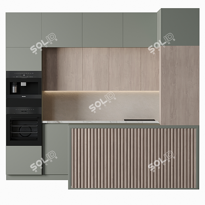 Modern Kitchen Design 2014 3D model image 1