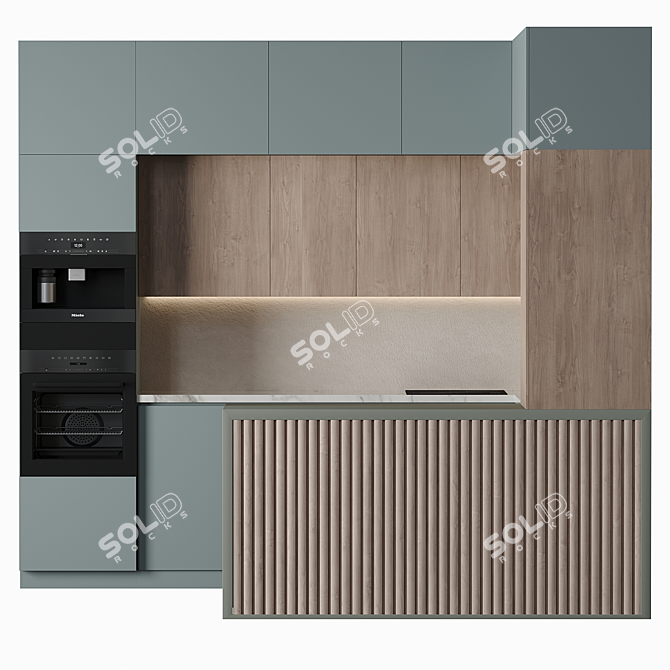 Modern Kitchen Design 2014 3D model image 2