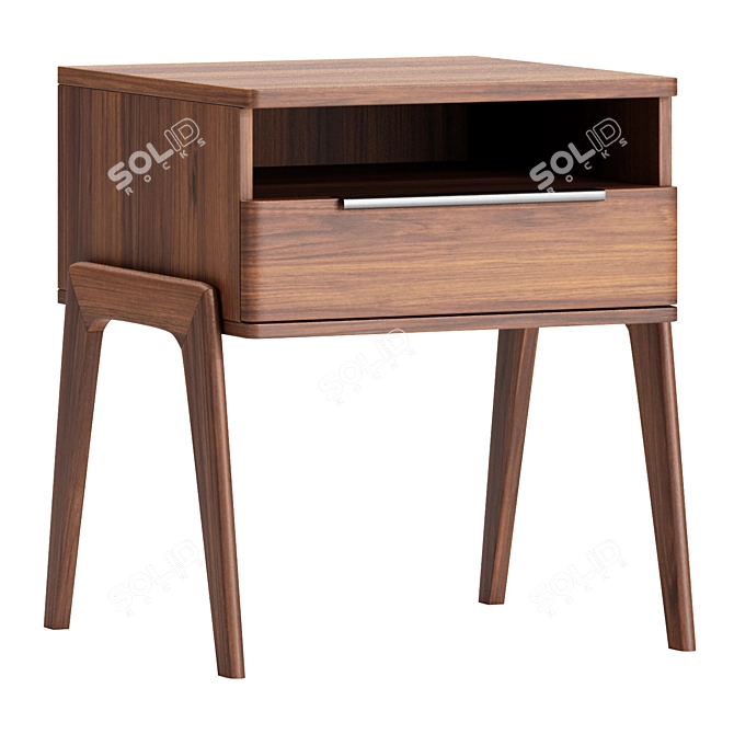 Sleek Aiken Nightstand: Modern Design 3D model image 1