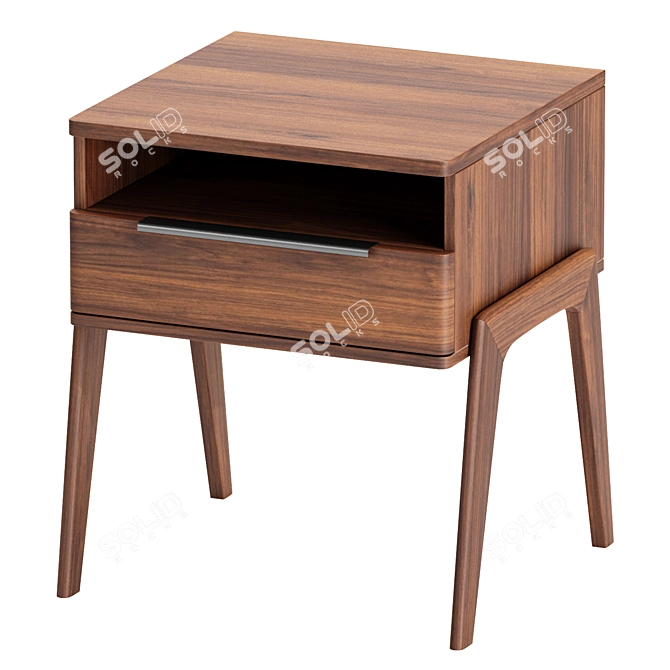 Sleek Aiken Nightstand: Modern Design 3D model image 2