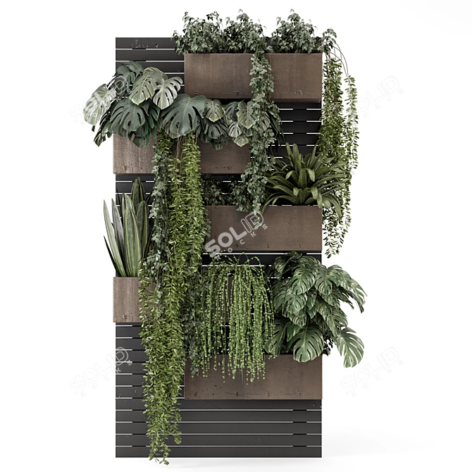 Vertical Garden Planters Set 2026 3D model image 3