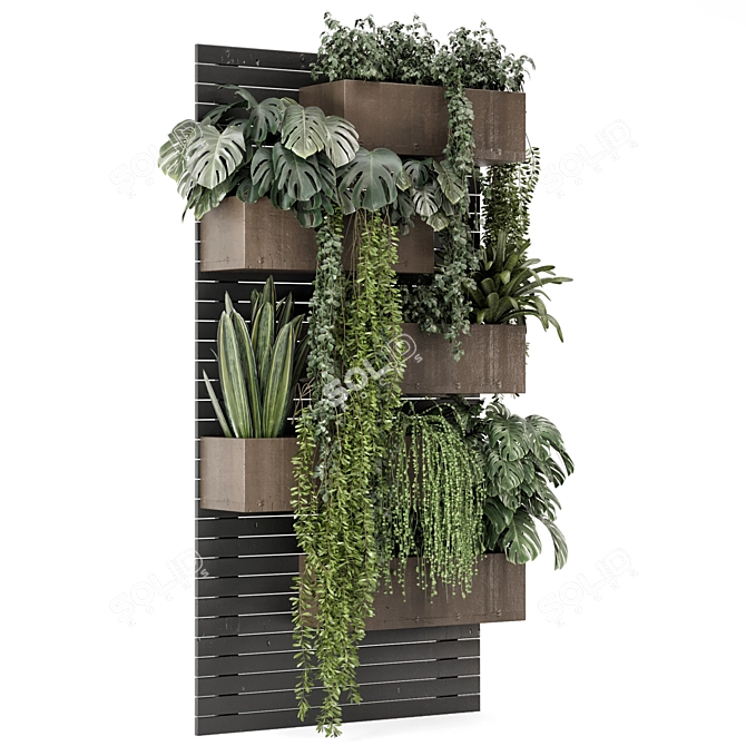 Vertical Garden Planters Set 2026 3D model image 4