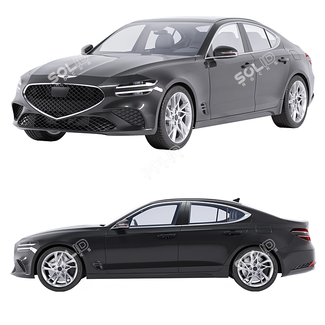 Genesis G70 3D Car Models 3D model image 2