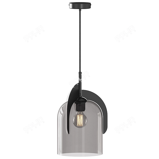 Sleek Minimalist Boshi Pendant Light 3D model image 2