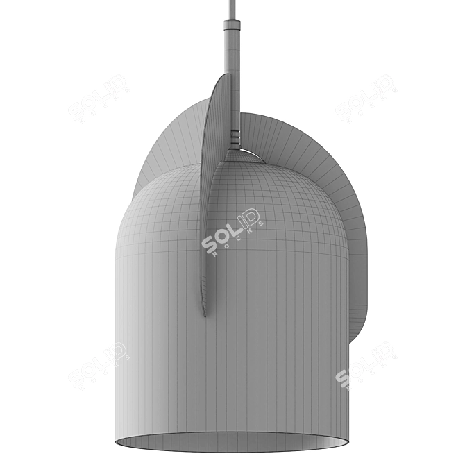 Sleek Minimalist Boshi Pendant Light 3D model image 3