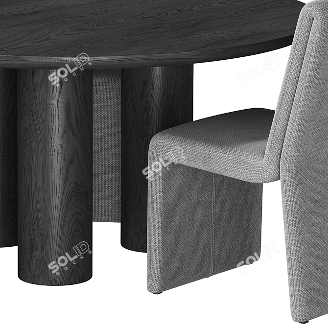 Branton Manor Dining Set 3D model image 3