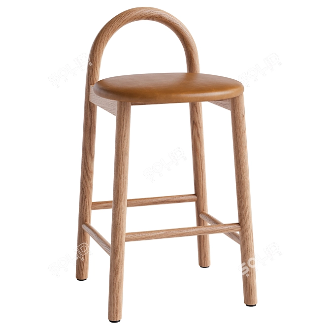 Elegant Bobby Bar Stool Model 3D model image 4