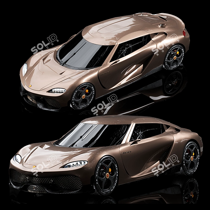 Exquisite Koenigsegg Gemera 3D Model 3D model image 1