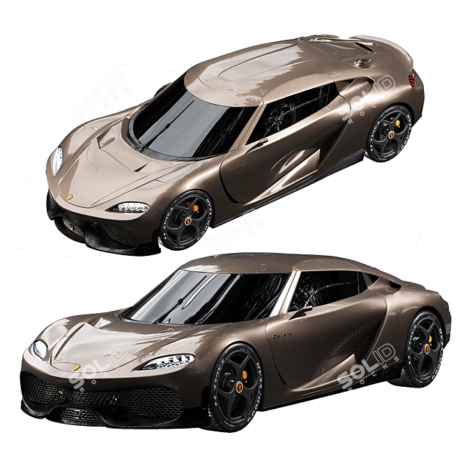 Exquisite Koenigsegg Gemera 3D Model 3D model image 5