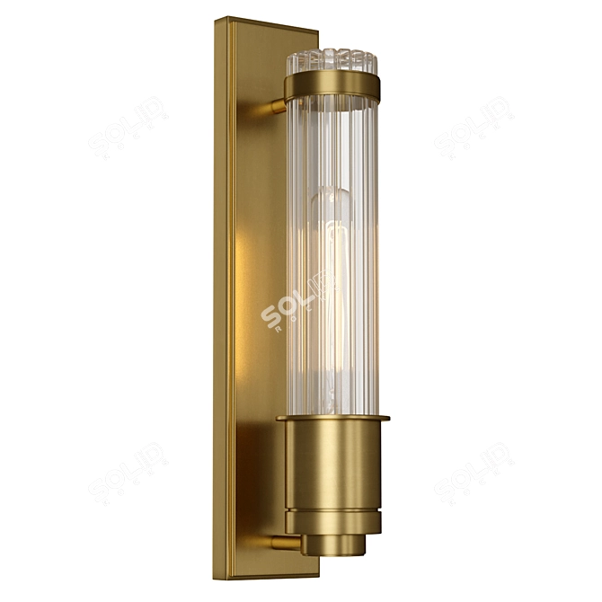 Quintiesse Bathroom Sconce QN-WELLINGTON1-AB 3D model image 1