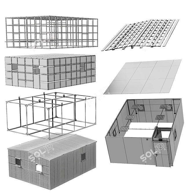 Portable Living Unit "Base 3D model image 4