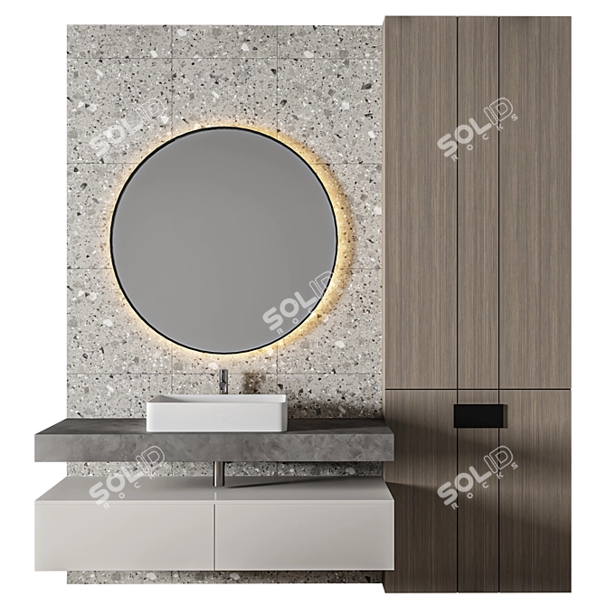 Premium Bathroom Design 3D Model 3D model image 1