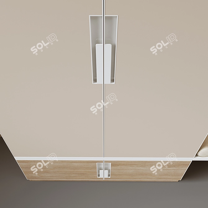 Modern Entryway Organizer Stand 3D model image 3