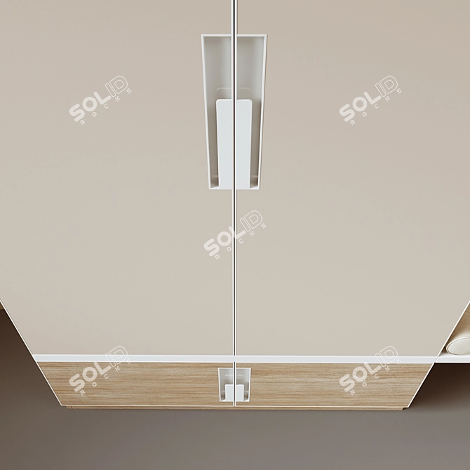 Modern Entryway Organizer Stand 3D model image 8