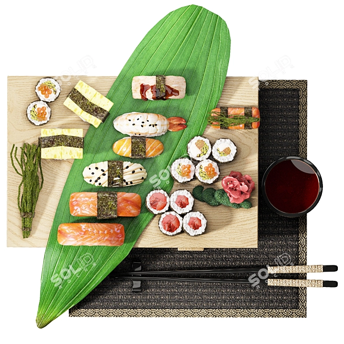 Japanese Food Set1 in Magewappa 3D model image 5