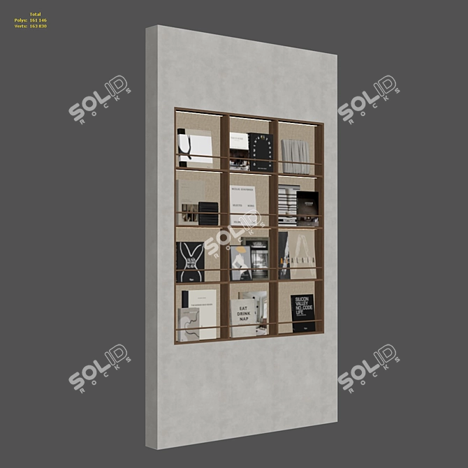 Versatile Bookshelf for Modern Interiors 3D model image 6