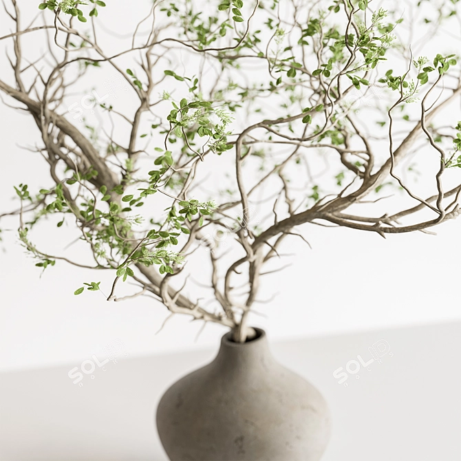 Green Branch Bouquet 162 3D model image 2