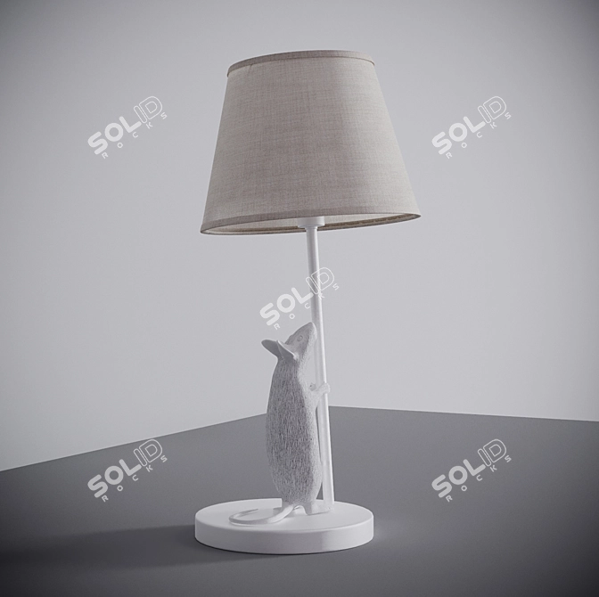 Arte Lamp Gustavo White Table Lamp 3D model image 2