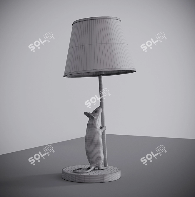 Arte Lamp Gustavo White Table Lamp 3D model image 3