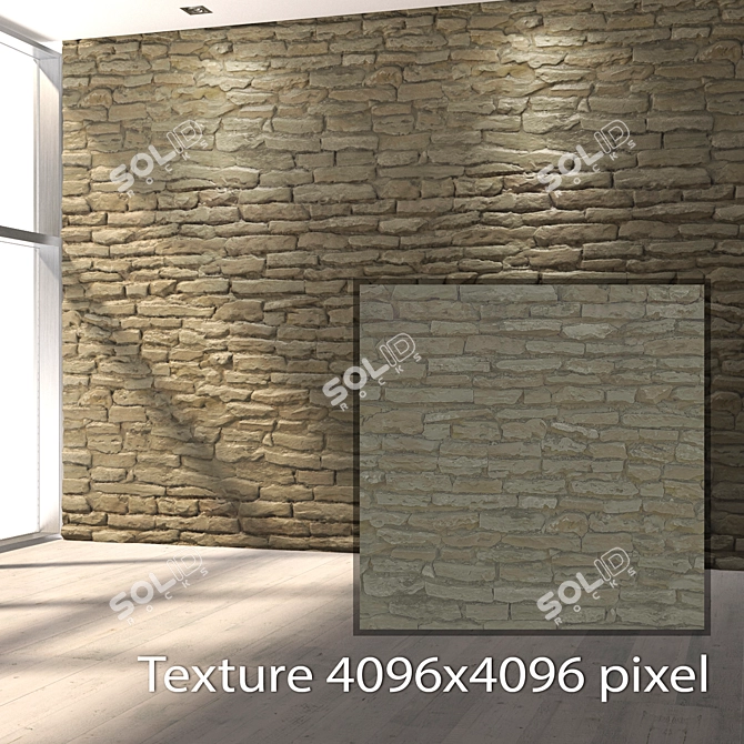 Seamless Stone Textures Bundle 3D model image 2