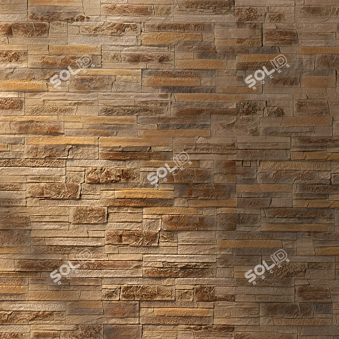 Seamless Decorative Stone Texture 3D model image 3