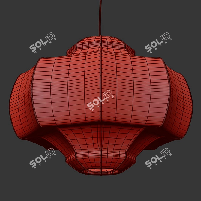 Modernist Viscontea Pendant Light 3D model image 3