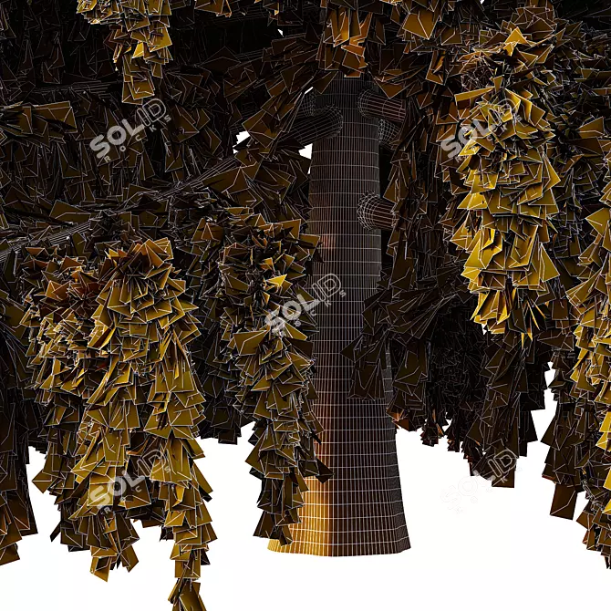 Cedrus Deodara 3D Tree Model 3D model image 3